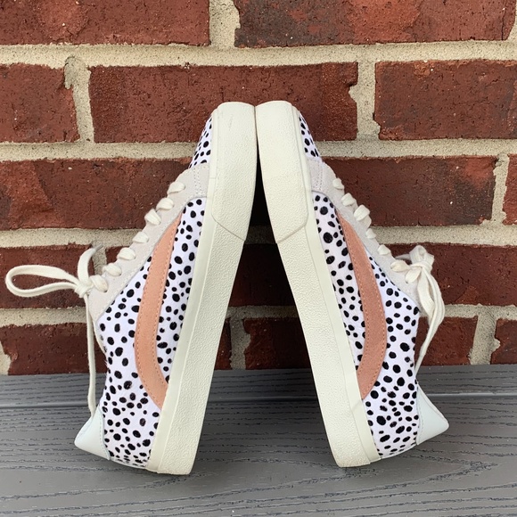 Madewell Sidewalk Spot Dot Calf Hair Sneakers - Picture 6 of 11